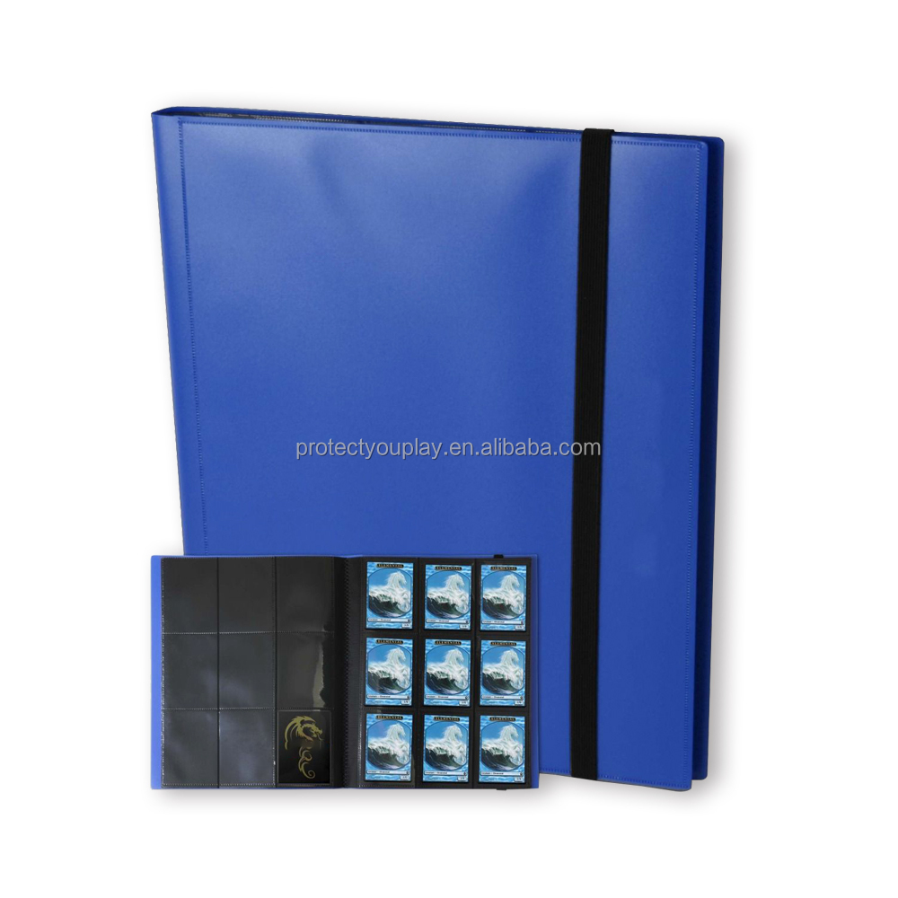 9-Pocket Album Trading Card Binder - Blue