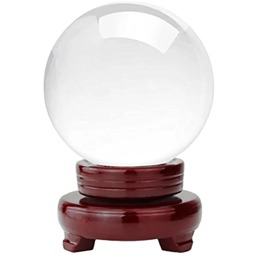Glass Ball Paperweight Blank High Transparency Fengshui Glass Crystal Ball Paperweight