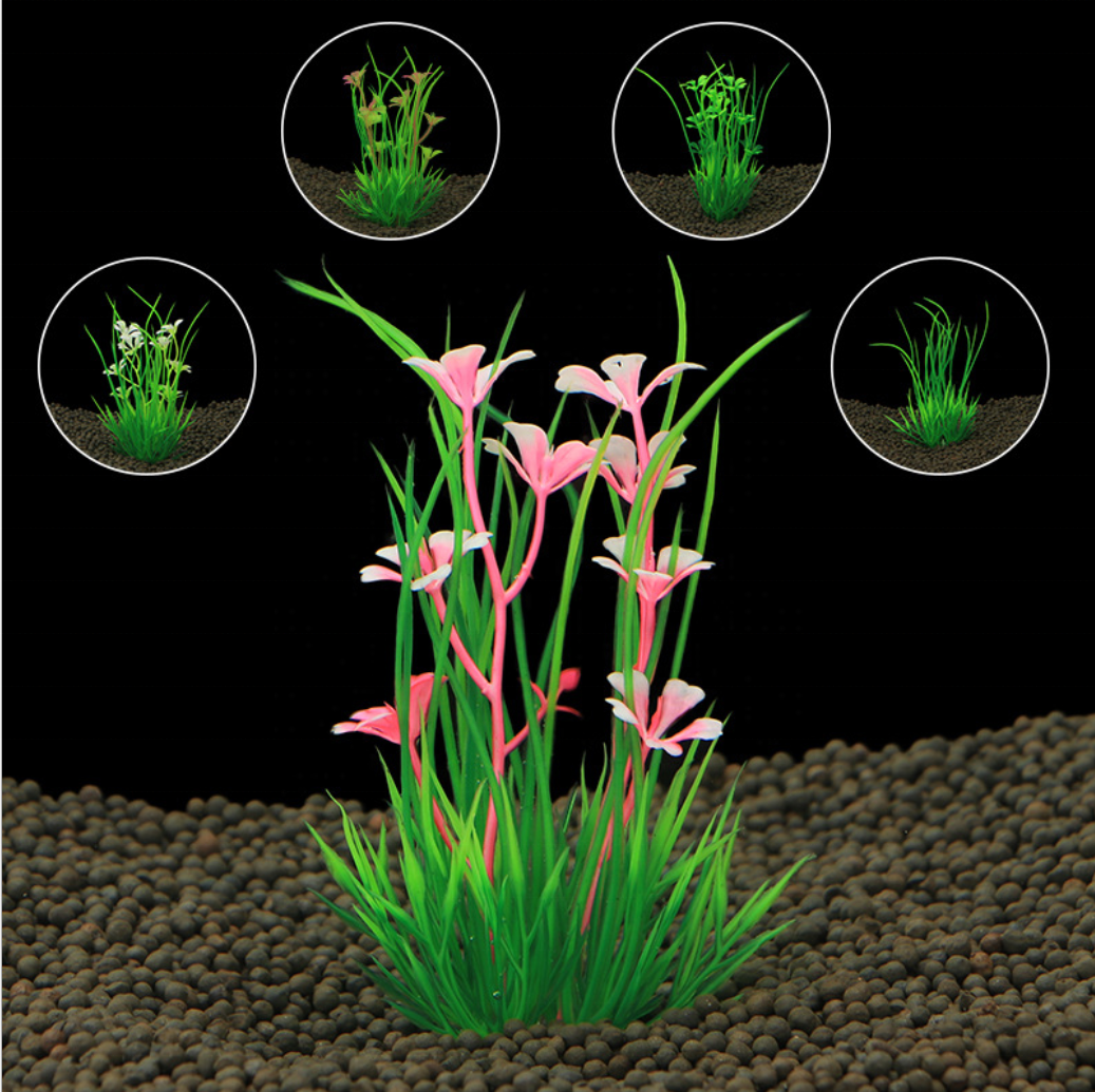 New 13CM artificial underwater plants aquarium fish tank decoration green purple water grass viewing decorations