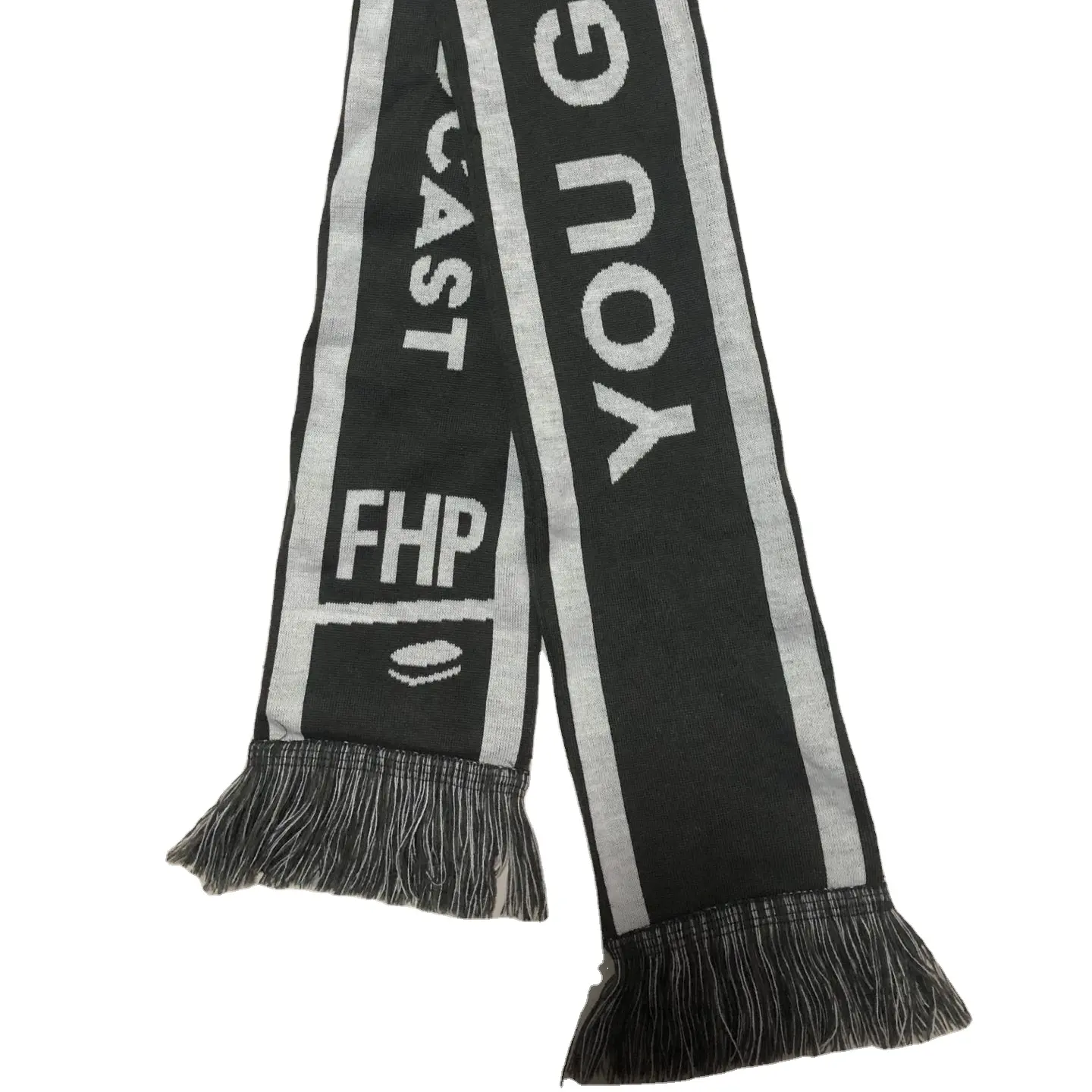 Премиум изготовленный на заказ шарф футбольный шарф вязаный для футбольных клубов