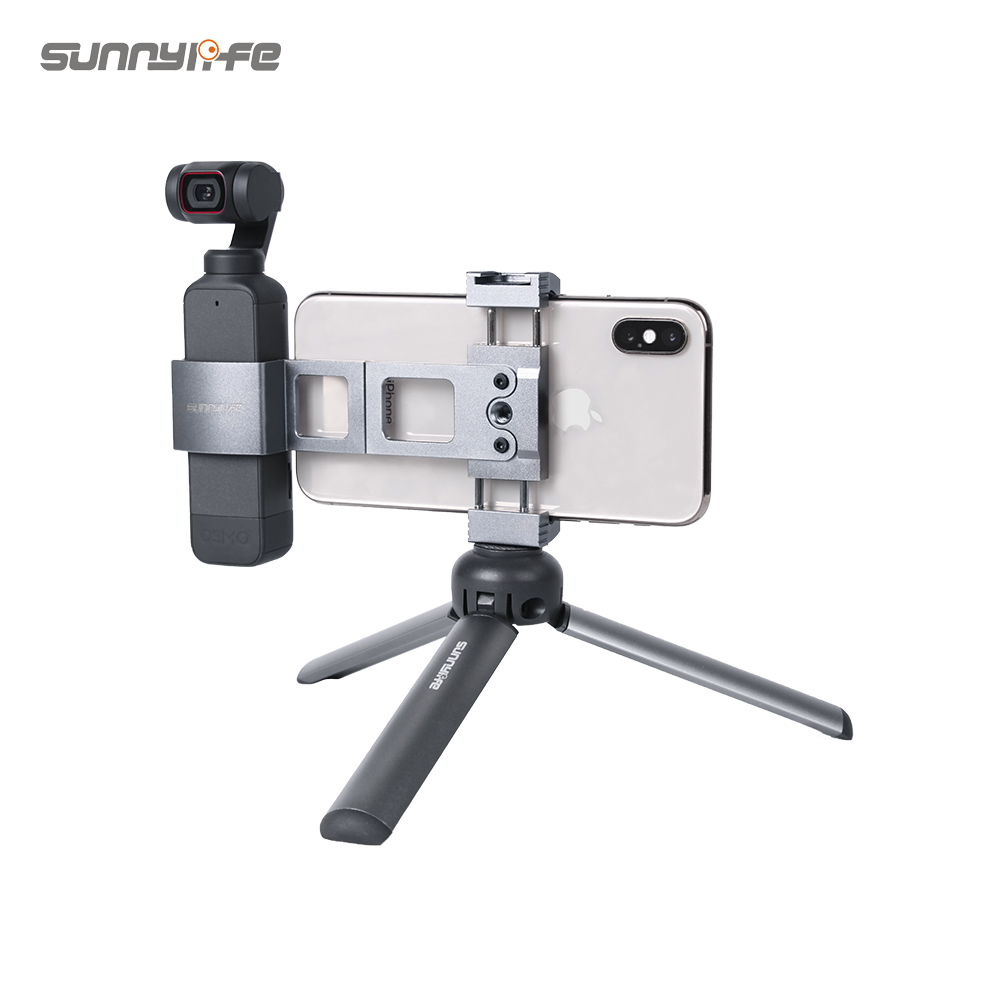 Sunnylife алюминиевый сплав металлический зажим для смартфона складной держатель для камеры для кармана 2/OSMO карман