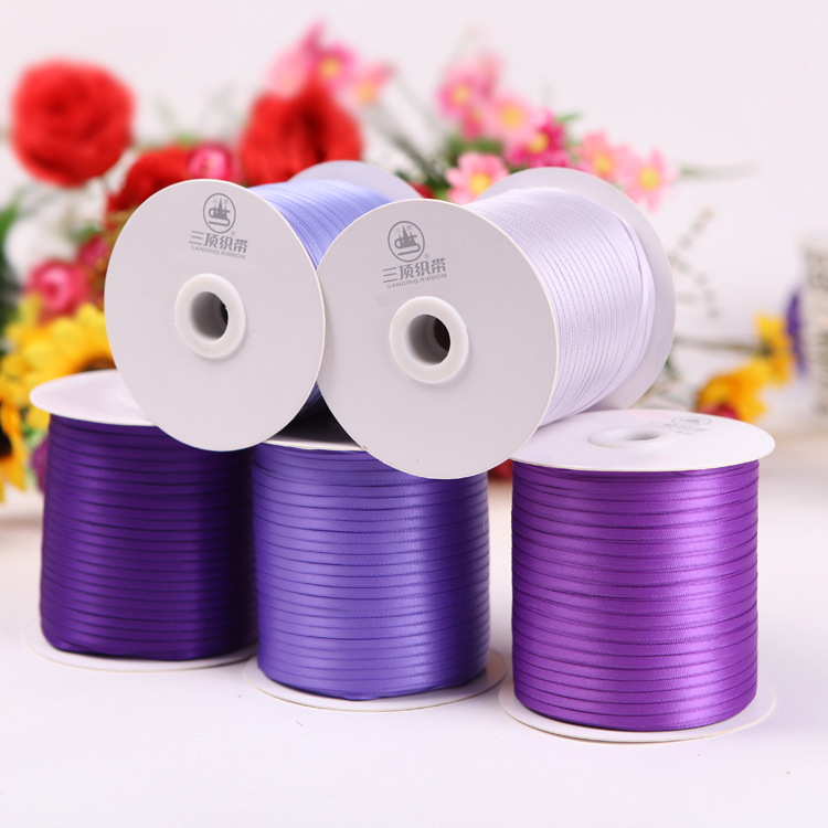 SANDING 3-102mm 1/8" Inch Polyester Ribbon Rayon Single Face Wholesale Organzy Ribbon Suppliers Manufacturer
