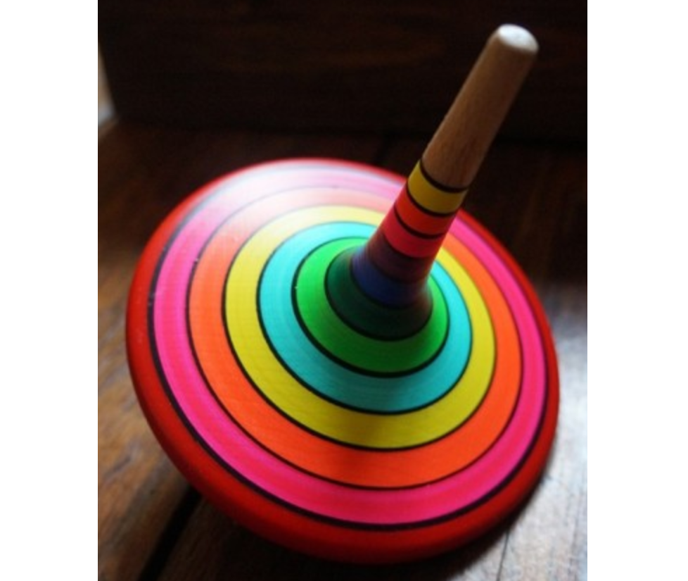Basic Wooden Games Fly Spinning Toy for Children and Adults