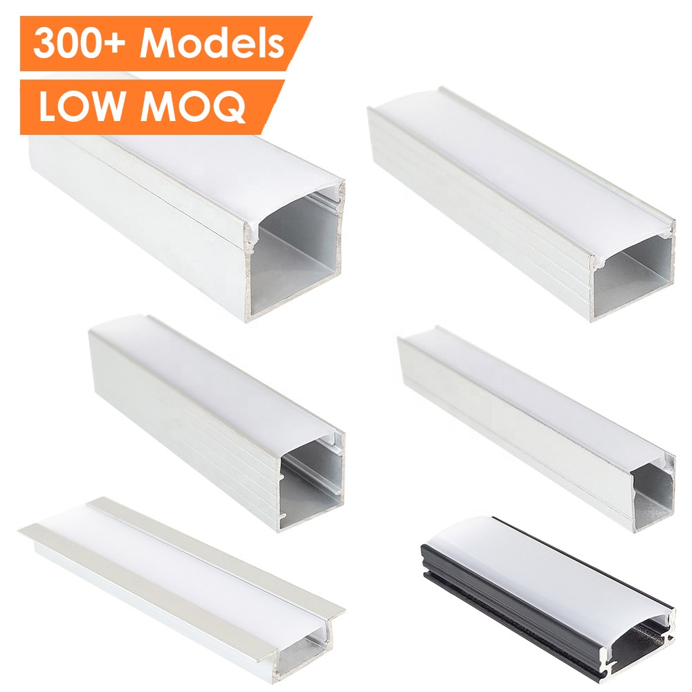 LED Strip Profile Channel Light Customized Diffuser Corner LED Aluminium Profile for LED Strips