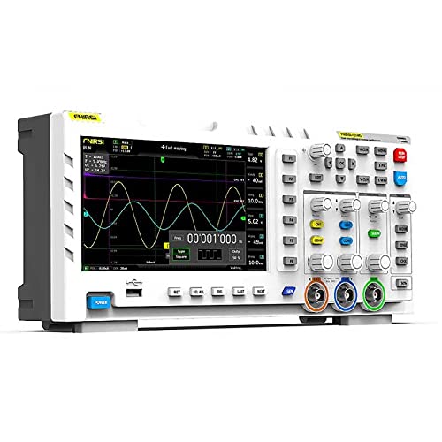 FNIRSI 1014D Digital Oscilloscope Dual Channel Input Signal Generator 100 MHz 1GSa/s Sampling Rate 7" TFT Display 240 KB Storage
