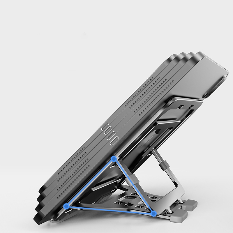 2 in 1 Foldable Holder for Tablet Mobile Phone Desktop Portable Aluminum PC Stand for Mac Pro Android for iPhone Samsung