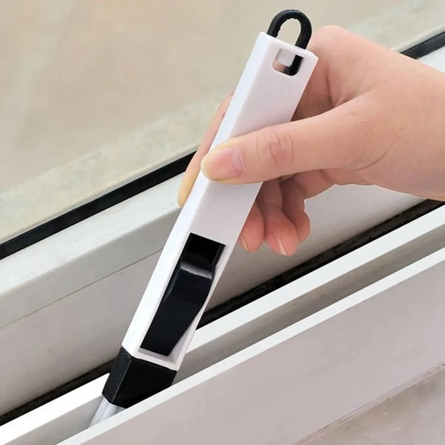 Mini 2-in-1 Multipurpose Window Track Door Groove Corner Detachable Cleaning Brush with Dustpan Keyboard Cleaner Cleaning Tools