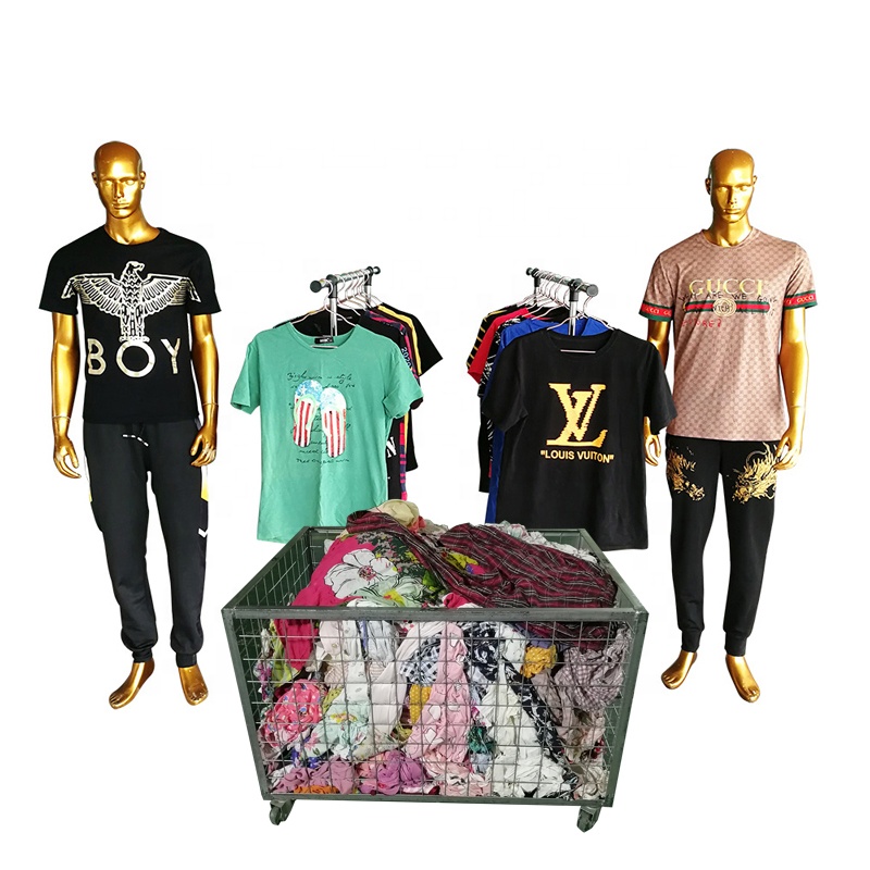 Мужская футболка США полотенца укай пакетики поставщика Baju Bekas