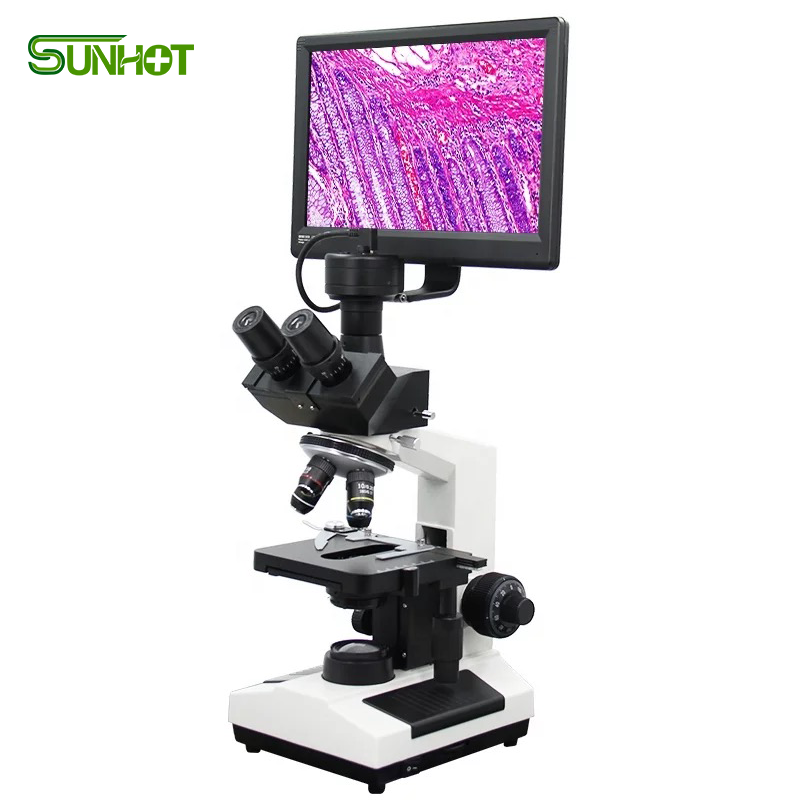 Высокое качество triocular биологической XSZ-107T микроскоп с Съемная Светодиодная лампа для камеры