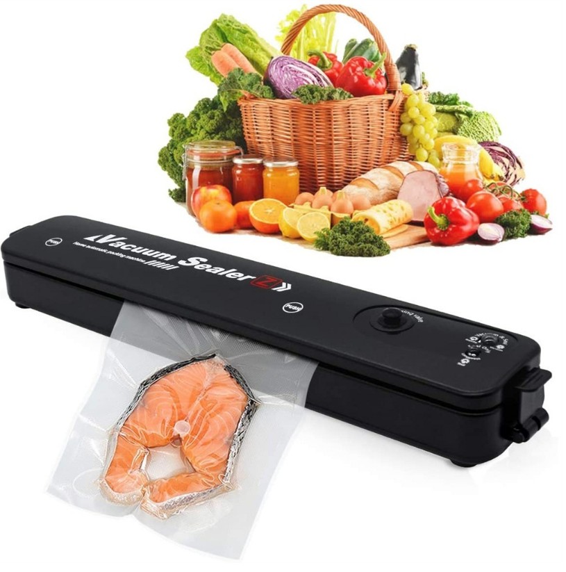 Best Electric Vacuum Sealer Machine 220V 110V With 10pcs Food Saver Bags Household Automatic Food Vacuum Packaging
