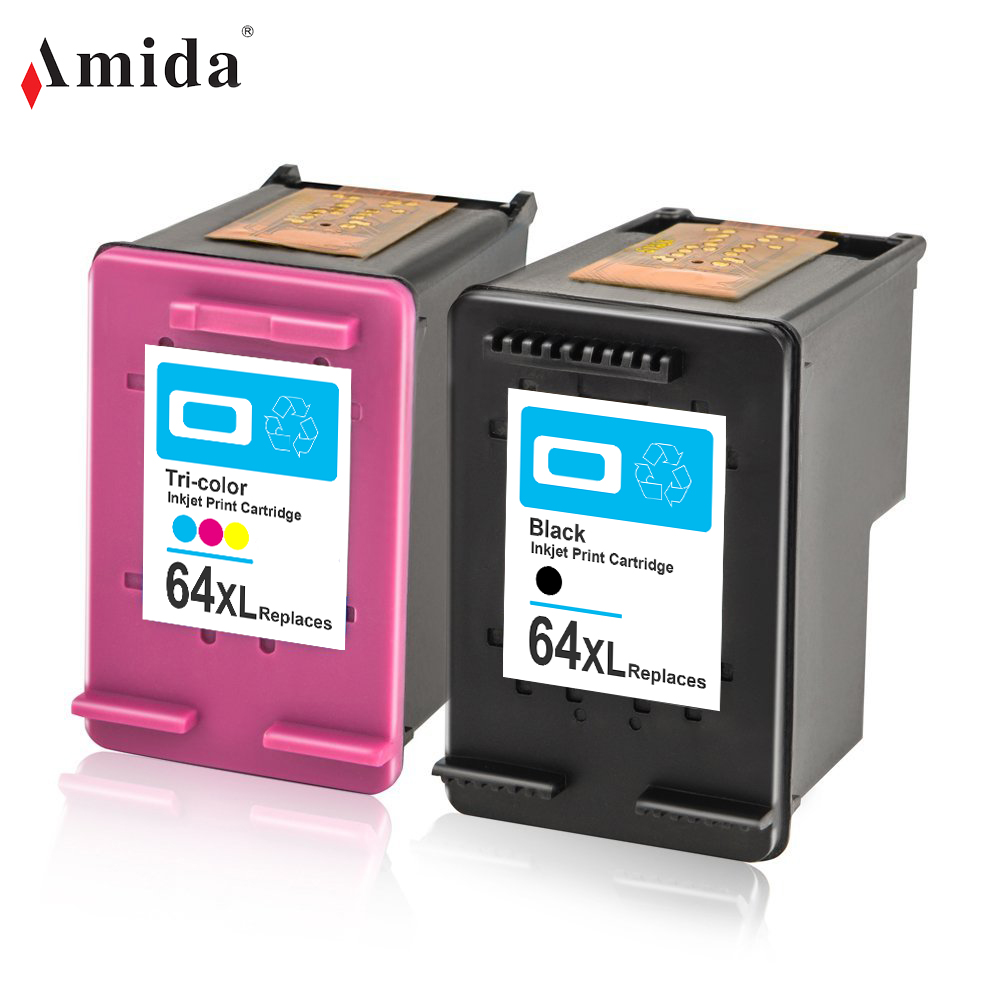 Amida 64XL 64 картридж с чернилами Re-изготовлен совместим работа с завистью фото 6252, 6255, 6258, 7155, 7158, 7164, 7855, 7858