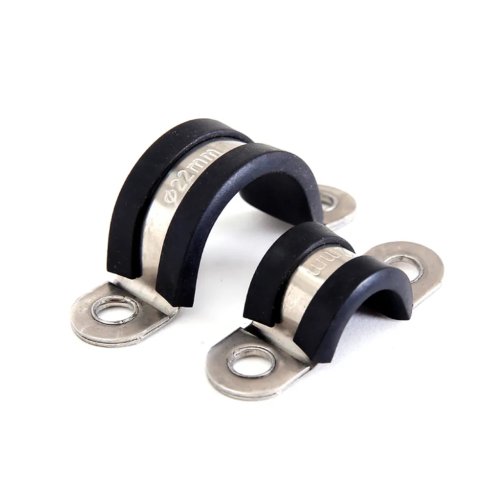 EPDM P type rubber stainless steel pipe hose clamp