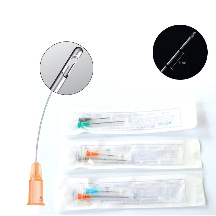 Injectable hyaluronic acid blunt tip cannula for dermal filler