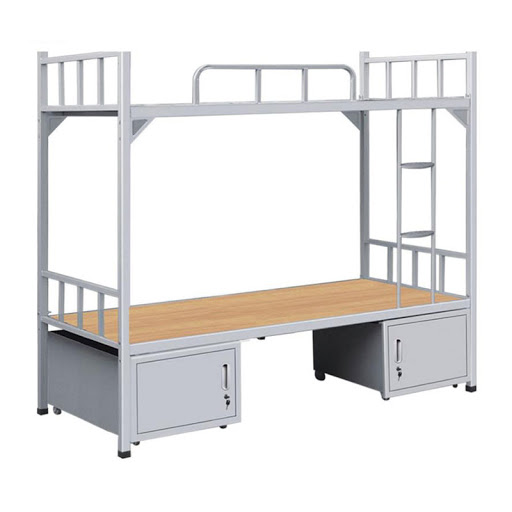 SW-SF070 cheap military metal bunk beds with desk