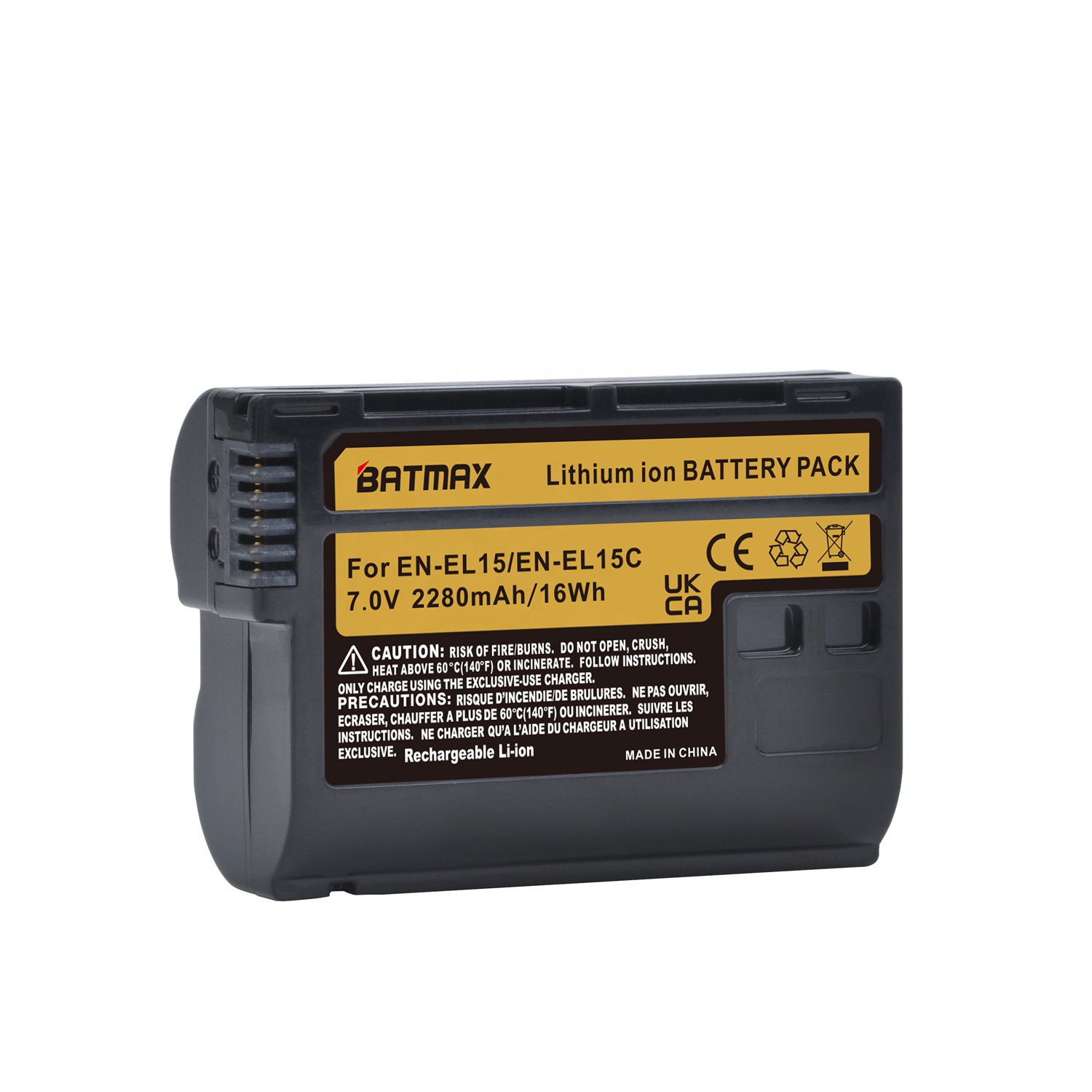 BATMAX 7V 2280 мА/ч, EN-EL15C EL15C RU EL15C батарея для Nikon Z5, Z6, Z6 II, Z7, Z7II D780, D850, D7500, D500, D600 камера