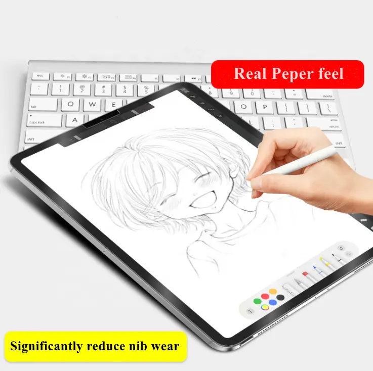 Paperfeel Screen Protector For iPad Air 4 2020 Write Draw And Sketch Like on Paper Like Anti Glare Paper Texture Film For iPad