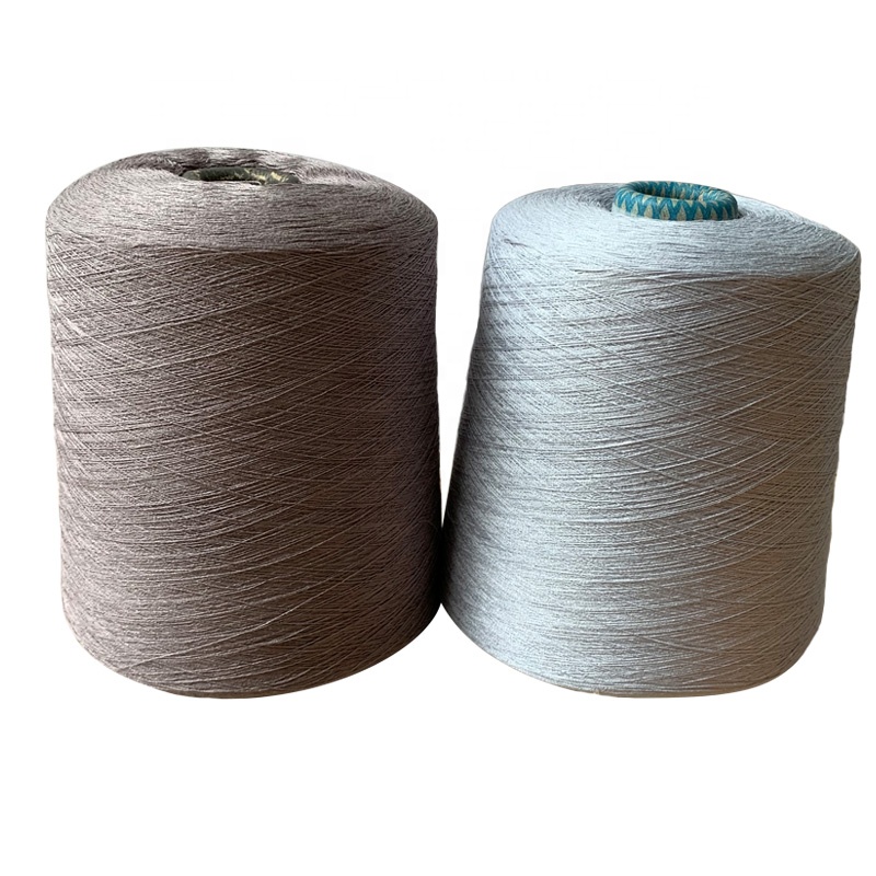 High Quality Fancy Yarn 28S/1 Viscose Spun Knitting Yarn Iced Silk Yarn