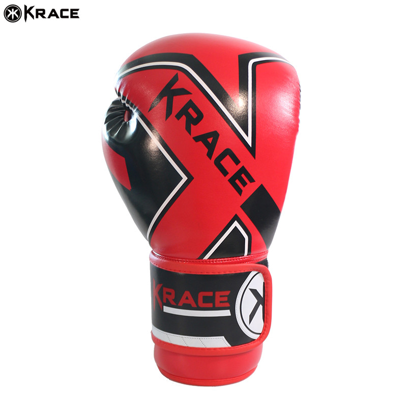 Krace, хорошее качество, английский стиль, 8 унций/10 унций/12 унций/14 унций/16 унций, маленькие кожаные боксерские тренировочные перчатки Krace