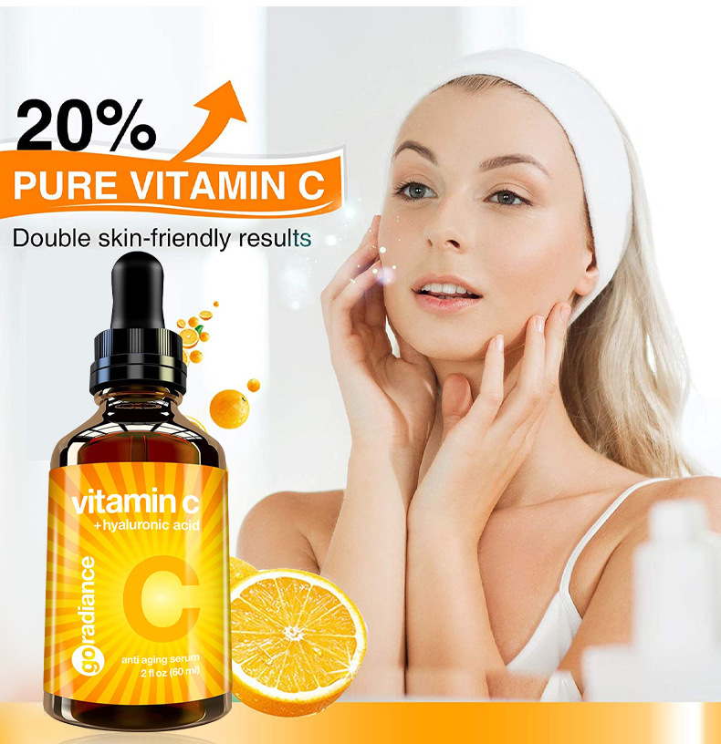 Removing Freckle Fade Dark Spot Brightening Moisturizing Face Vitamin C E 20% serum 60ml