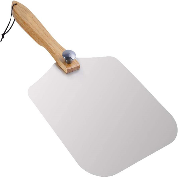 2020 Hot Selling 12"x14"x25" Aluminum Pizza Folding Peel with Wooden Handle