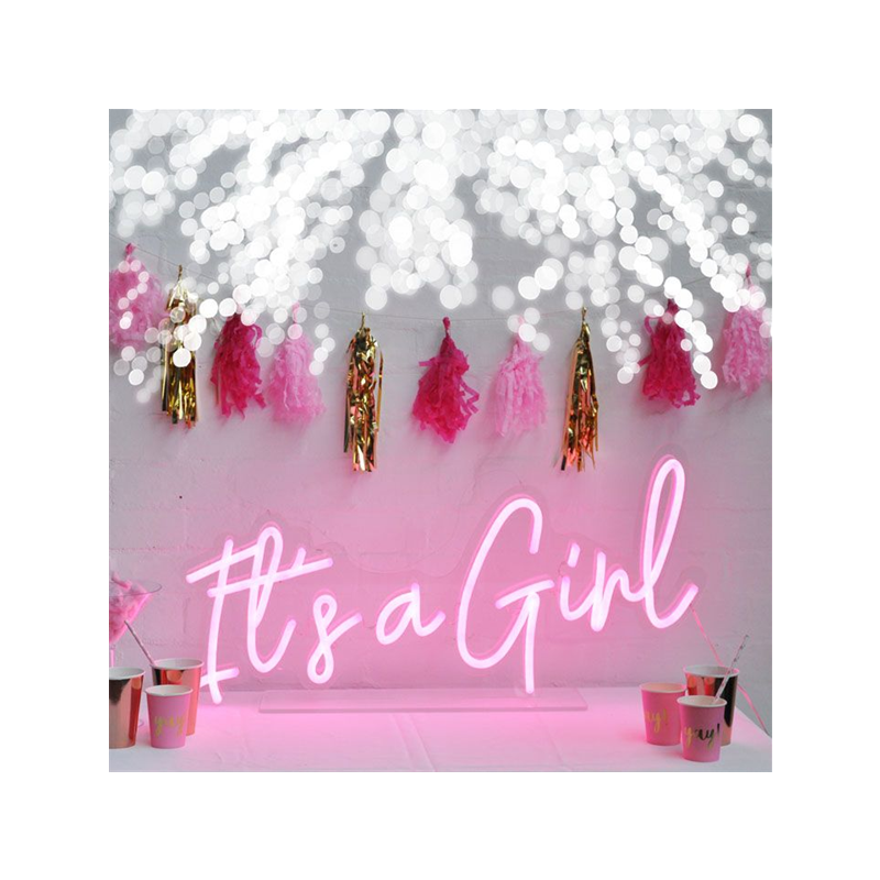 Custom neon sign alphabet Boy or Girl It's a girl Event Party Baby birthday party Neon Led Sign