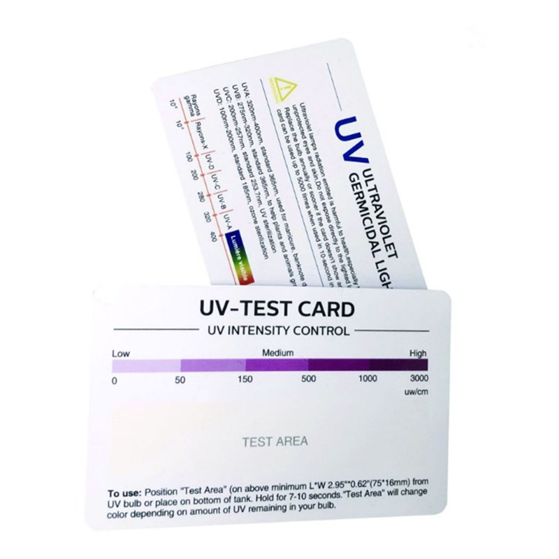 Eco-friendly PVC material Color Change UV Test Card uv sensor business test cards