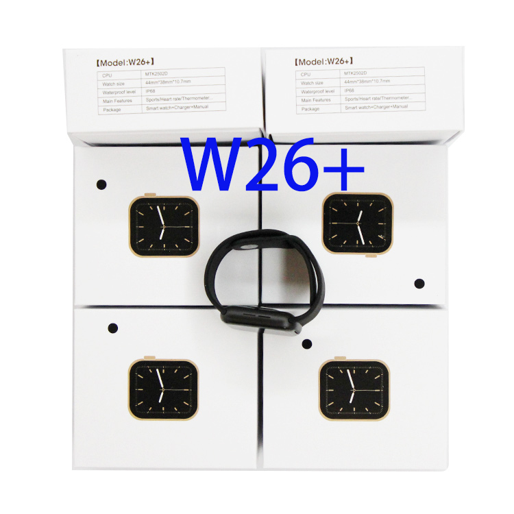Drop shiping W26+ w26 plus Smart Watch 1.75 Full Screen Touch Control Smart Watch Band W26+ Sport Watch