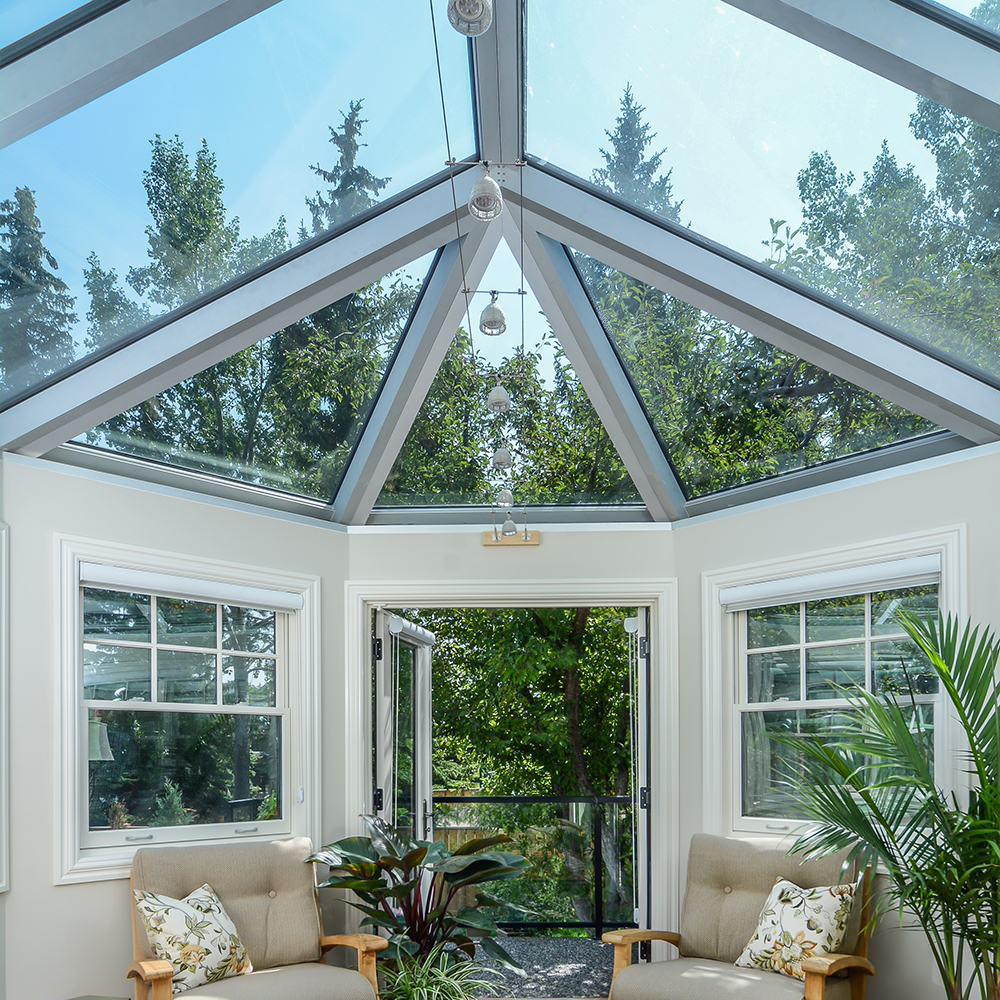 Hot Low-E Prefabricated Aluminium Garden Room Outdoor Sunroom and Glass House Cabins for Gardens and Homes