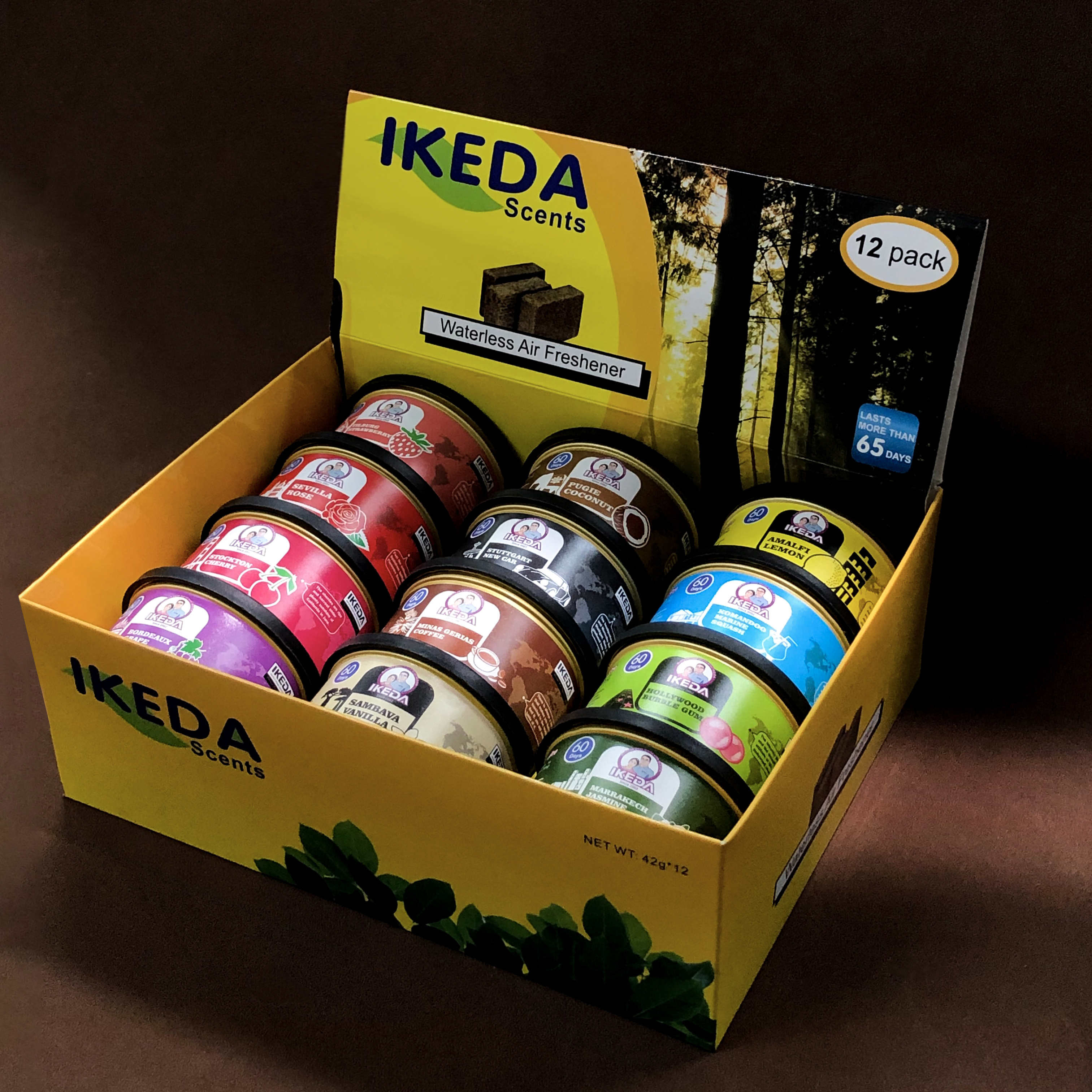 Новый модный Ароматический диффузор IKEDA с индивидуальным логотипом, деревянный освежитель воздуха для автомобиля
