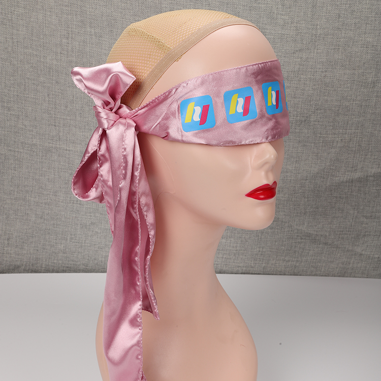Custom logo hair accessories silky edge scarves frontal wrap satin headband soft laying scarf for frontal wigs grip band