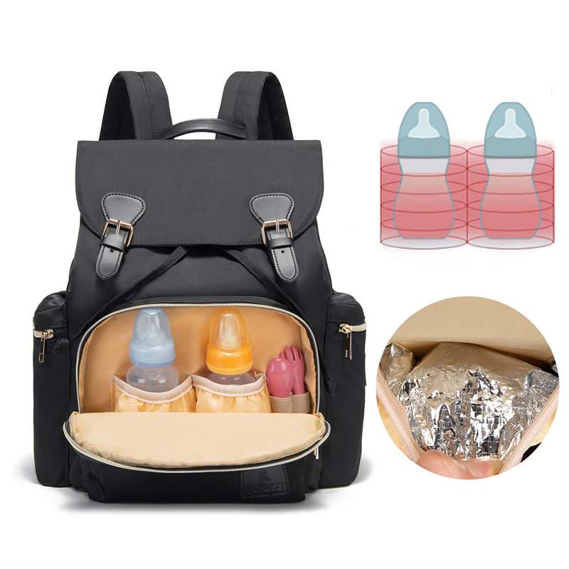 Yakuss M45 Custom Waterproof Fashion Mummy Large Multifunction Luxury Mommy Travel Portable Maternity Baby Diaper Backpack Bag