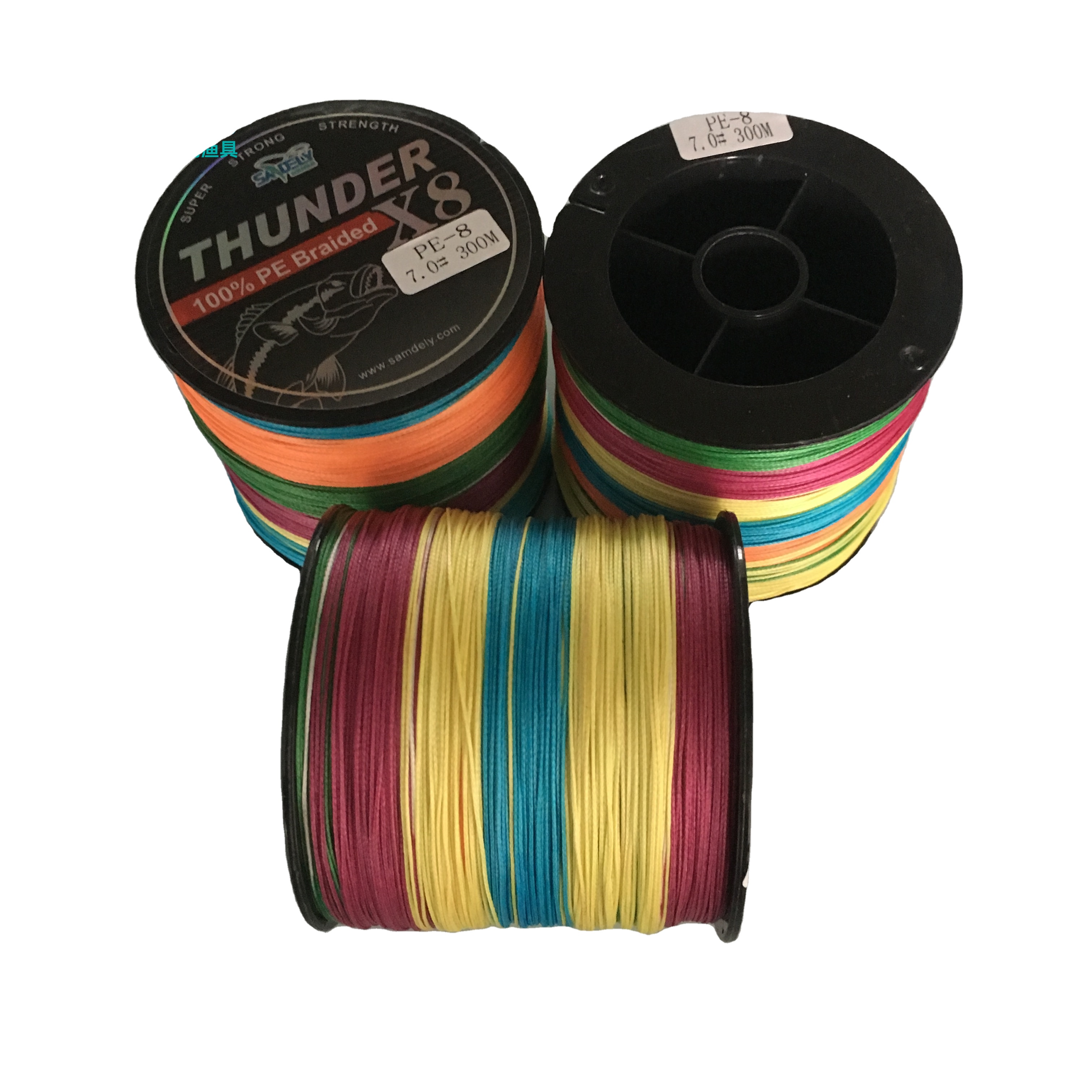 Super strength X4 X8 X9 X12 PE braided with high abrasion resistance