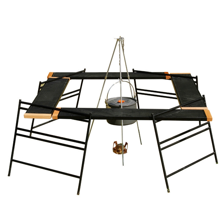 New Arrival Black Durable Beech/Stainless Steel Portable Outdoor Dish Rack Stainless Steel A7