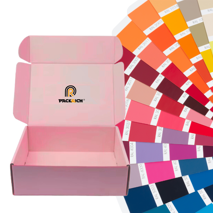 Print Corrugated Packaging Mailers Easy Folding Manufacture Custom Color Kraft Mailer Box With Logo