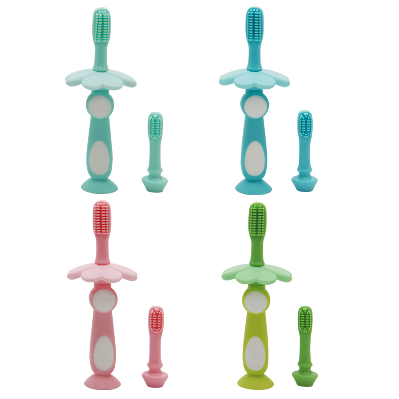 LULA Anti-Chocking Baby Toothbrush Silicone Infant Training Toothbrush Baby Toddler Teethers