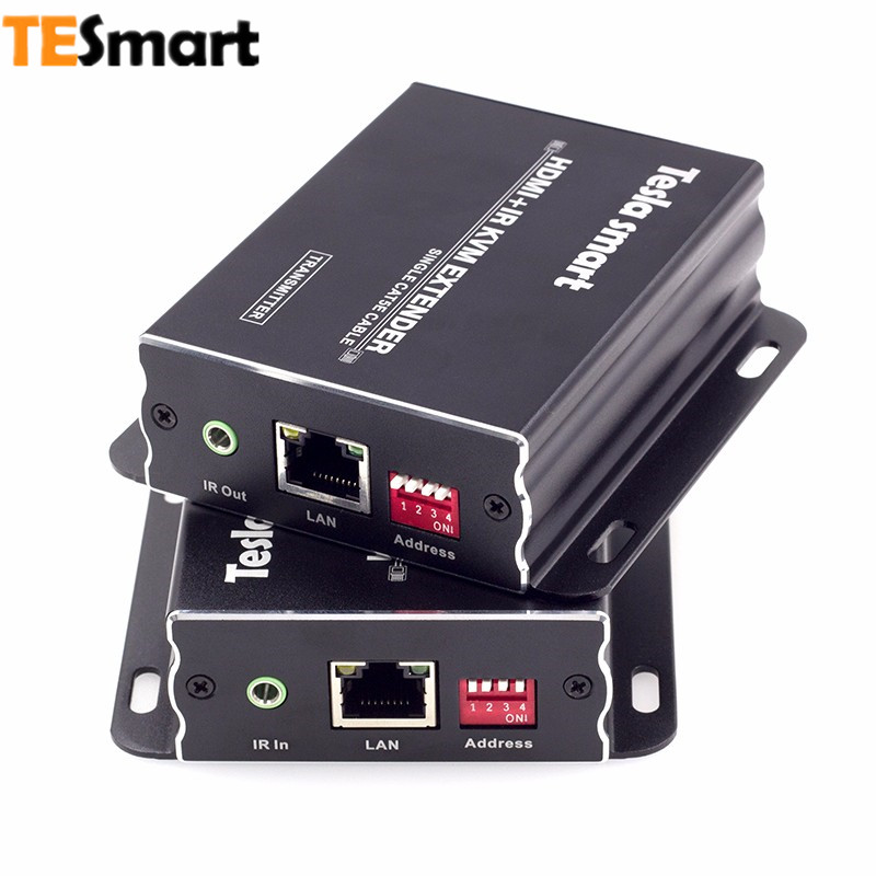 TESmart Высокое качество Поддержка мыши и клавиатуры 120 м Hdmi Cat6 Hd Kvm Extender