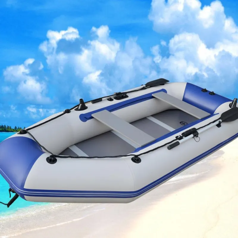 Rescue Drifting folding portable 2   4 people inflat pontoon inflatable fishing rowing boat