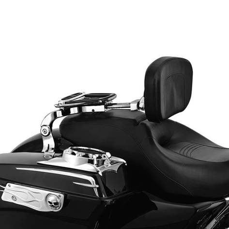 Регулируемая складная багажная стойка со спинкой пассажирского водителя для Harley Davidson touring road king softail dyna Bobber