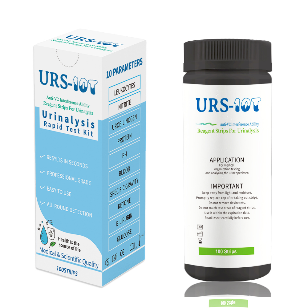 RYK 10-Panel Diagnostic Urine Test Paper Kit 100ct Medical Clinical Analysis Instrument UTI Pathological Analysis Equipment