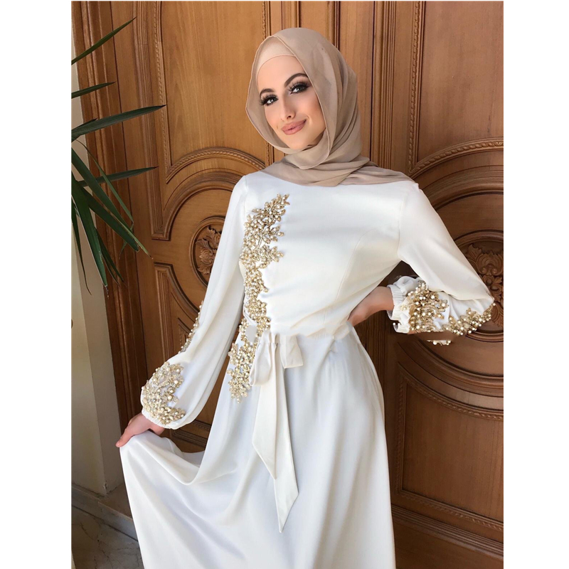 Caftan Дубай мусульманский хиджаб мусульманский Caftan Marocain платья Vestidos Eid Mubarak одежда Musulman
