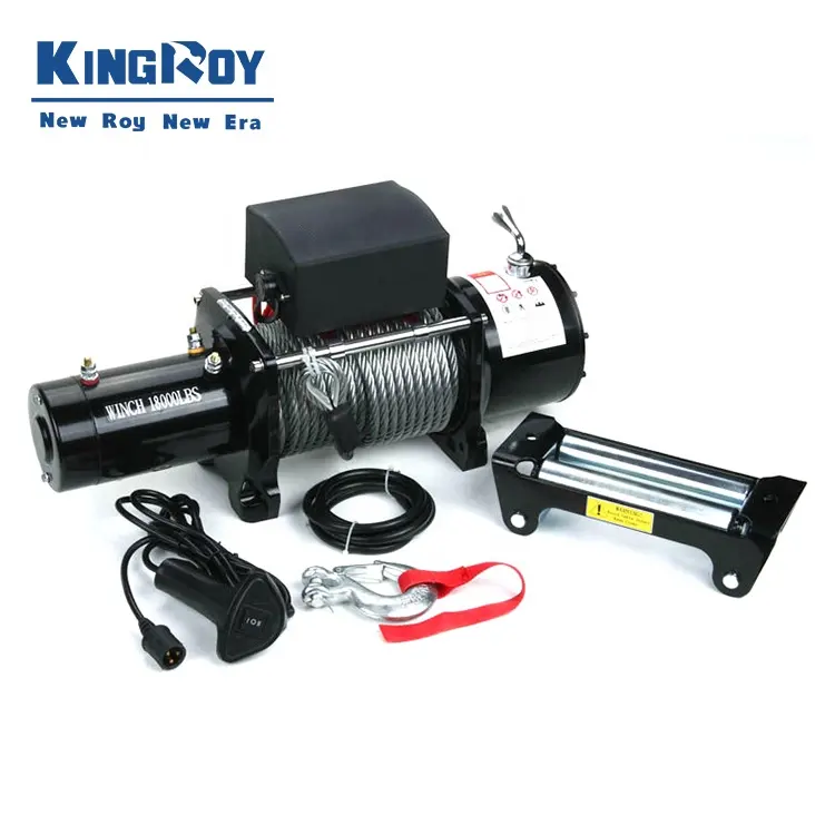KingRoy 18000lbs heavy duty electric winch with control remote tow truck winch