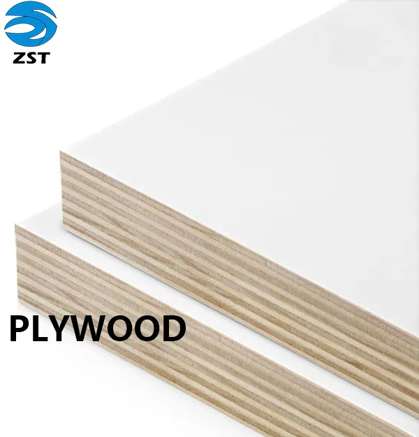 factory supply white melamine faced plywood