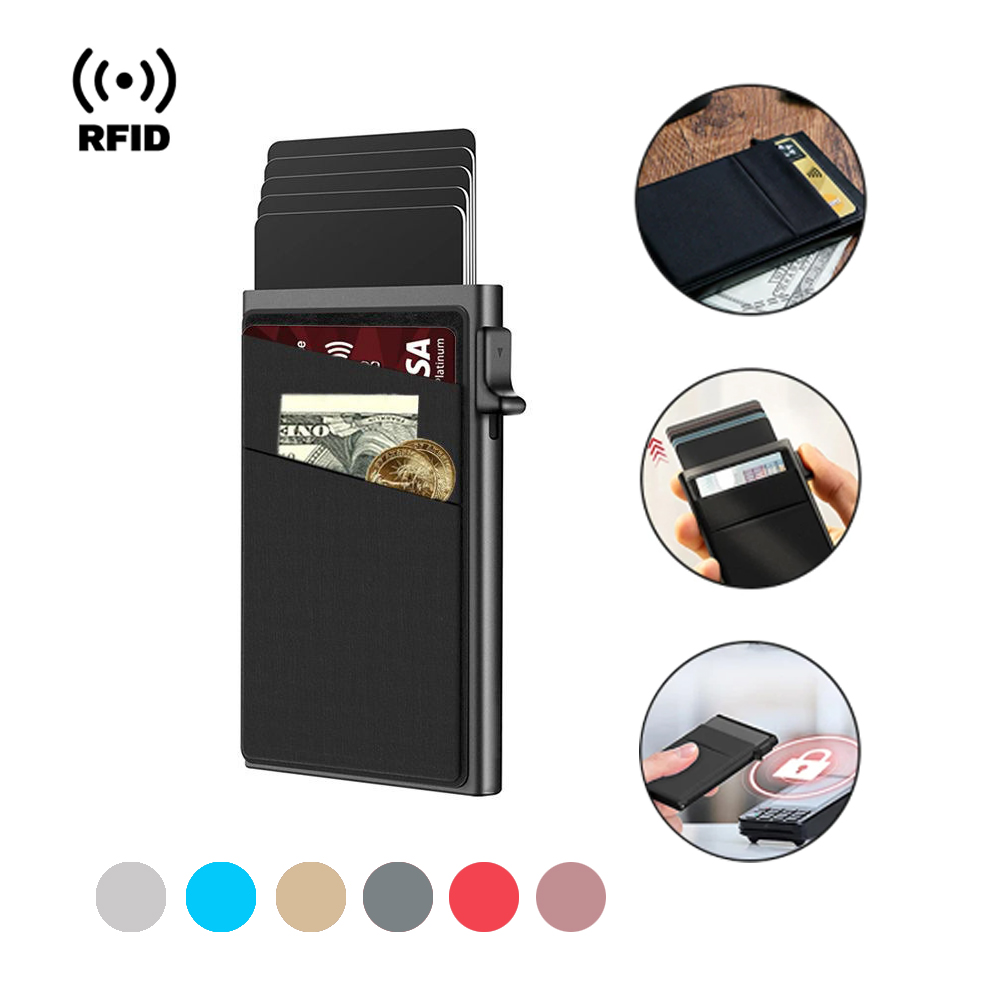 New OEM & ODM Custom Business Credit Card Holder Men With Money Clip