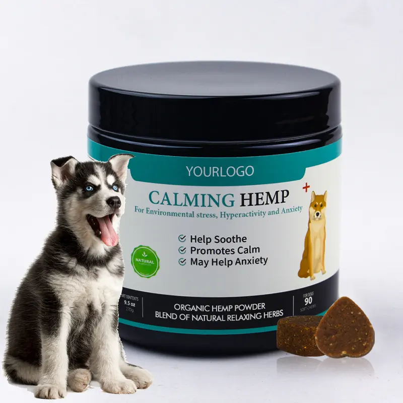 Oem & Odm Hemp Pet Supplements Calming & Behavior Help Support Relaxation Calmness Composure Dog Supplement Calming