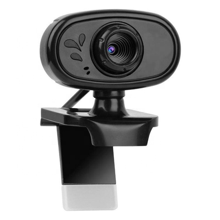Hot Selling Built-In Microphone Web Cam 360 Degree Rotatable 5 Mega 480P Full Black Webcam With 2 LED Lights