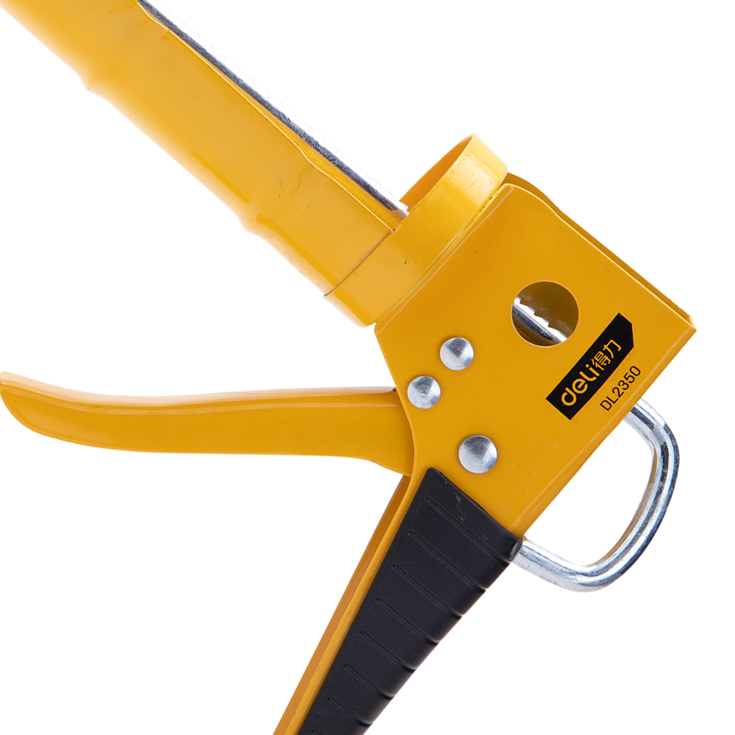 Deli Tools DL2350 Professional Silicone Gun Caulking Glue Gun 9 Inch Construction Building Smooth Half Round Rod