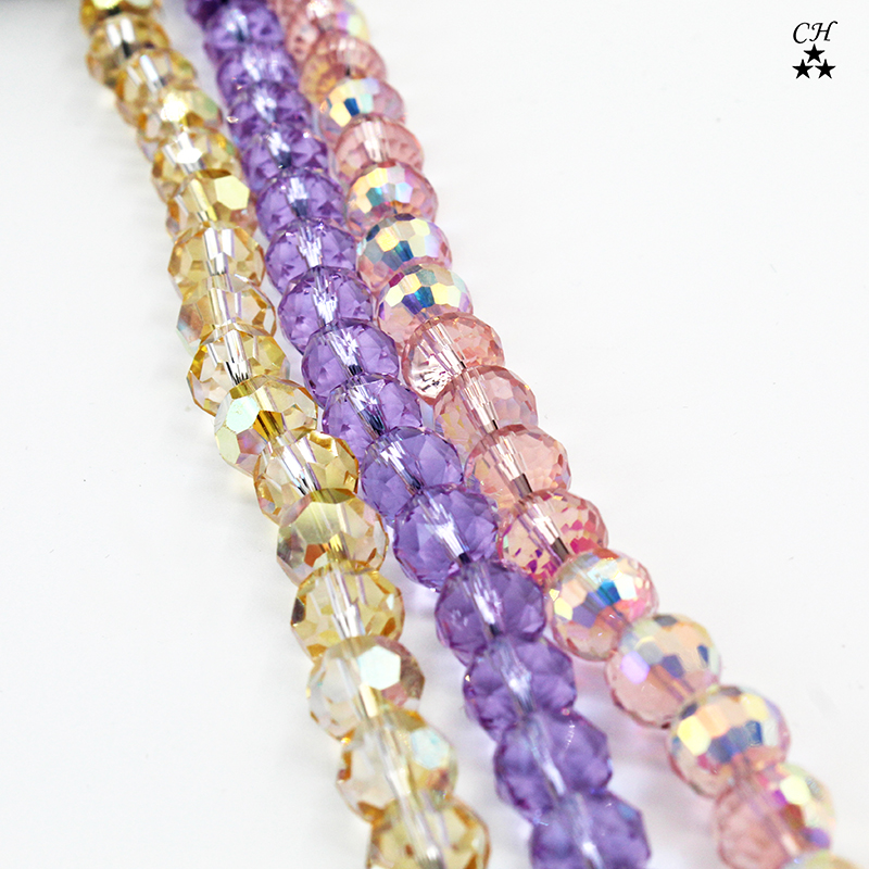 Wholesale China Crystal Rhinestone Glass beads Rondelle glass Crystal Beads For jewelry making