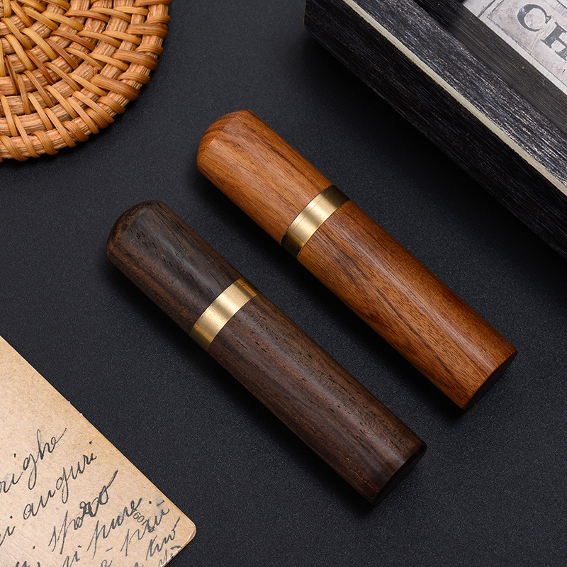 Sandalwood Craft Lightweight Portable Mahogany Small Ornament Travel Gift Hotel Wooden Toothpick Box