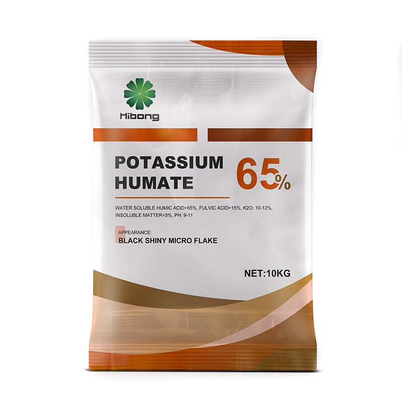 wholesale organic fertilizer humic acid potassium humate powder flakes manufacturer