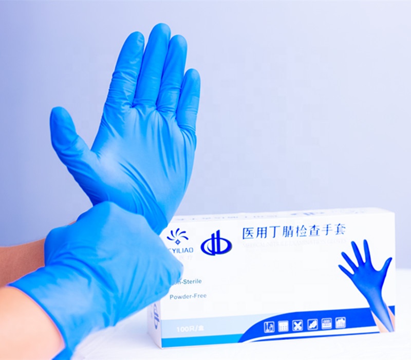 Sterile Gloves Latest Design Rubber Nitrile Powder Free Gloves SGS Disposable Premium Ozone 3 Years OEM Service Accepted Class I